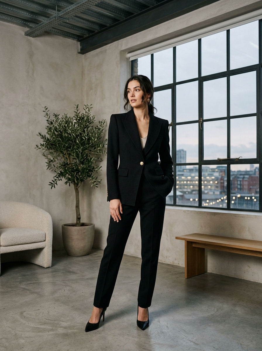 Blazer Estruturado em Lã Fria Italiana